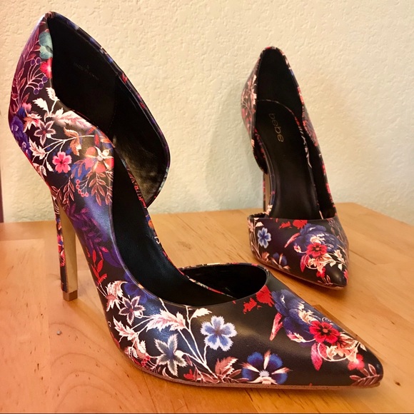 bebe Shoes - Floral Bebe Stilettos
